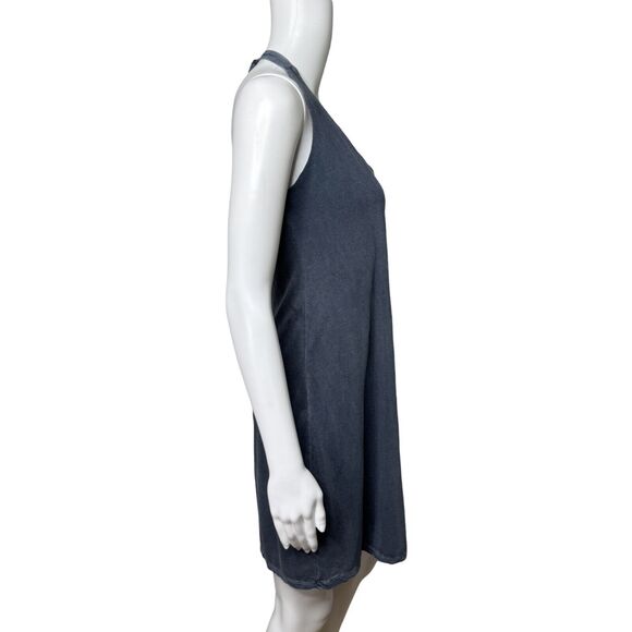 James Perse Dress Womens Medium Gray Racer‎ Tank Dress Casual Neutral Minimalist - Picture 2 of 8